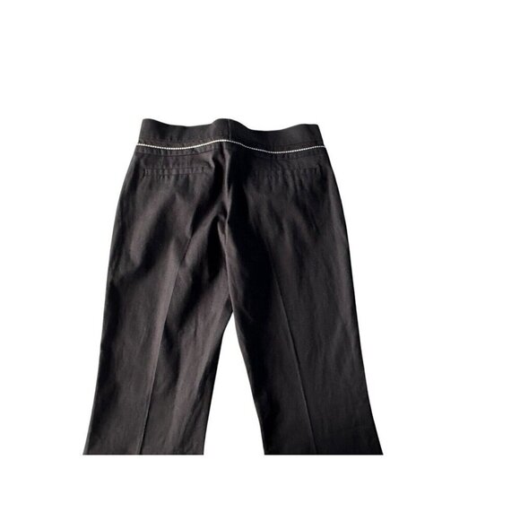 ESCADA Sport Women's Sz 34 Long US Sz 2 Black Straight Leg Pleated Dress Pants - Picture 10 of 10